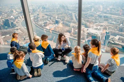 Aerial view of center of Moscow from observation deck Federation Tower in  International Business Center (City), Russia. 89 floor, Panorama 360 – the  Stock Photo - Alamy