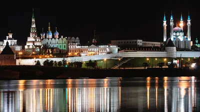 Panorama of the Kazan Kremlin Stock Photo - Image of palace, indigenous:  28386546
