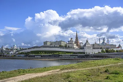 Premium Photo | Panorama of kazan in summer tatarstan russia view from  kremlin