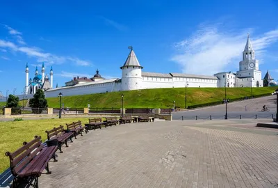 Panorama With Kul Sharif Mosque In Kazan Kremlin Russia Stock Photo,  Picture and Royalty Free Image. Image 22157663.