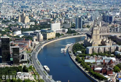 Фотообои \"Дневная панорама Москва-Сити\" - Арт. 090265 | Купить в  интернет-магазине Уютная стена