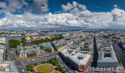 Широкоформатные панорамы Санкт-Петербурга — Дворцовая набережная, Стрелка  Васильевского острова, Исаакиевкий собор