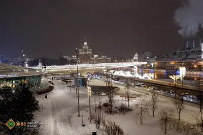 Парящий мост в парке Зарядье