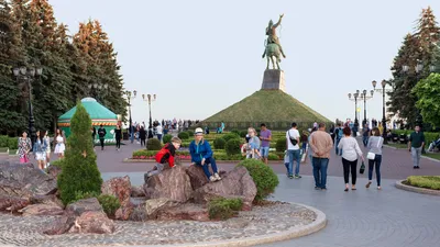 Уфа - гостям. Сквер им. 50-летия Победы :: Геокэшинг ::