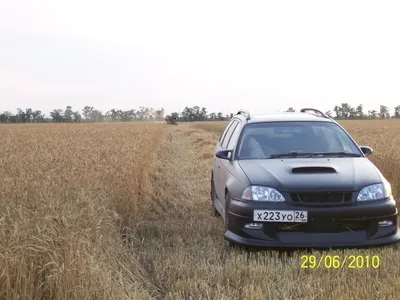 Toyota Caldina 2002, Здравствуйте всем, черный матовый))), механика, расход  10-20, бензиновый двигатель, 4 вд, Ставрополь