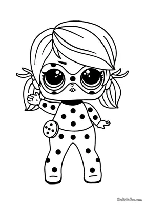 Coloring page doll lola format a4 print free | Coloring LOL dolls