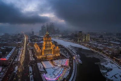 Городской пейзаж. Москва-Сити | Пикабу