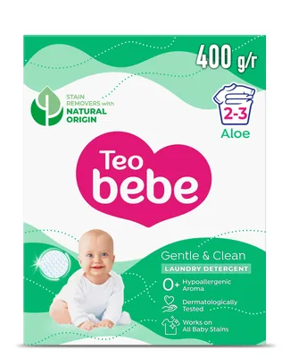 Стиральный порошок Teo Bebe Aloe 400 г купить - цена, характеристики | COMFY