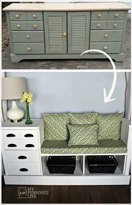 Переделка мебели | Recycled furniture, Furniture makeover diy, Repurposed  furniture