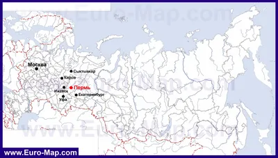 Пермский край на карте России