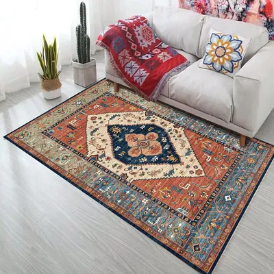 Персидские ковры в ретро-стиле, удобный мягкий ковер для спальни, большая  роскошная креативная гостиная, прочные нескользящие 탄탄탄자 자 | AliExpress