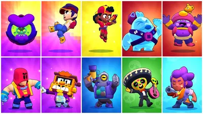 Brawl Stars Stamps 5pk Shelly Colt Nita Primo Bibi Party Favors Brawler Set  PMI International - Walmart.com