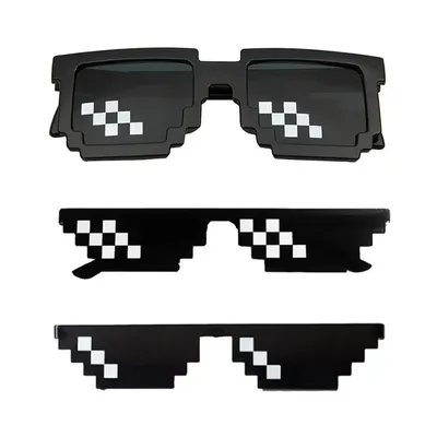 pixel glasses\" Sticker for Sale by connor95 | Redbubble