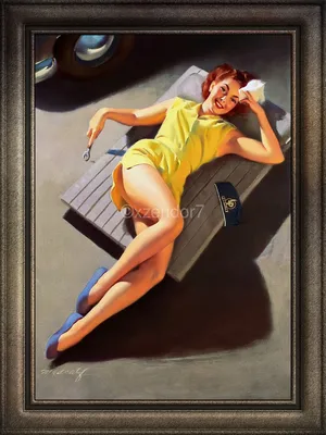 Pin-up Girl #2 Digital by Dmitry O | Saatchi Art