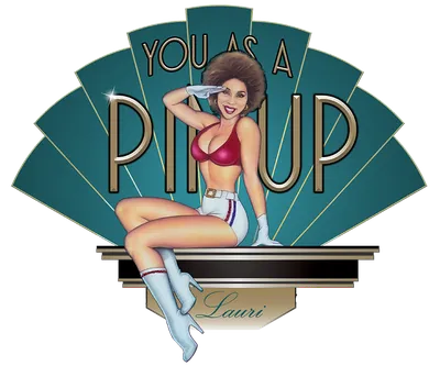 A Revealing Yarn Pin-Up Print - A retro style poster by Fiona Stephenson