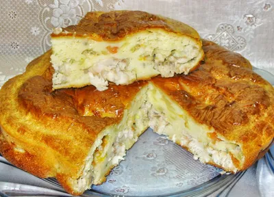 Пирог с рыбой на кефире - пошаговый рецепт с фото на Повар.ру