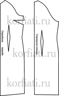 Картинка платья с рукавом реглан для скачивания