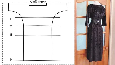 Платья с цельнокроеным рукавом выкройка фото