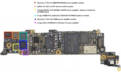 Оригинальные изображения плат iPhone 6 в высоком качестве