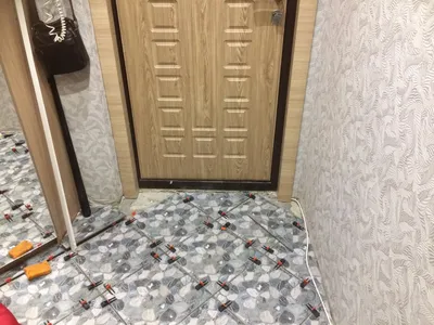 Плитка возле входной двери в прихожей - 73 фото