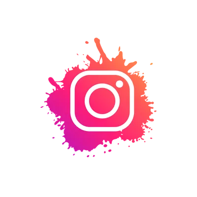 Instagram Logo Splatter (PNG Transparent) | OnlyGFX.com