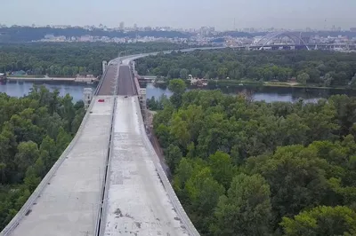 Строительство в Киеве - как выглядит Подольский мост с высоты |  Комментарии.Киев