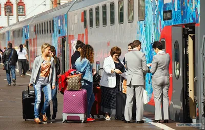 Фото поезда в Адлер