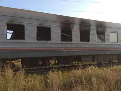 Поезд Томск-Анапа загорелся в Воронежской области