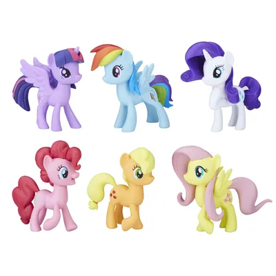 Amazon.com: My Little Pony Toys Meet The Mane 6 Ponies Collection (Amazon  Exclusive) Doll Playset