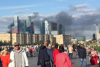 В одной из башен «Москва-Сити» произошел пожар: Происшествия: Россия:  Lenta.ru