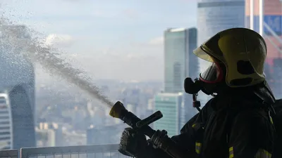 Пожар произошел в одной из строящихся башен «Москвы Сити»