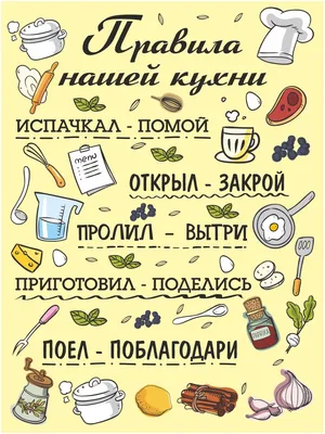 Постер на ПВХ «Правила дома» 25x35 см – купить в Алматы по цене 1720 тенге  – интернет-магазин Леруа Мерлен Казахстан