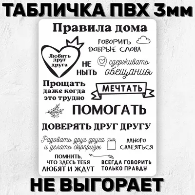 Постер на холсте LORI интерьерный 40х30 см Правила дома купить по цене 447  ₽ в интернет-магазине Детский мир