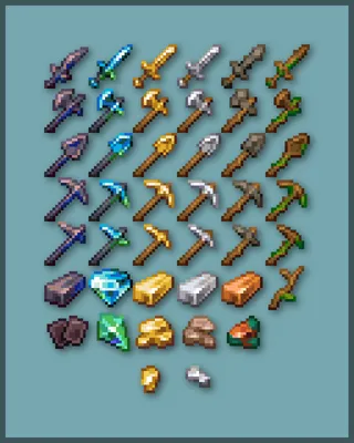 Minecraft Items 100263 Vector Art at Vecteezy