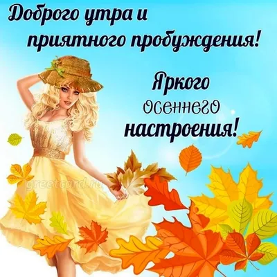 С Добрым Утром! Прекрасного Осеннего Денечка!🍂 Осенний ПРИВЕТИК!🍁 -  YouTube