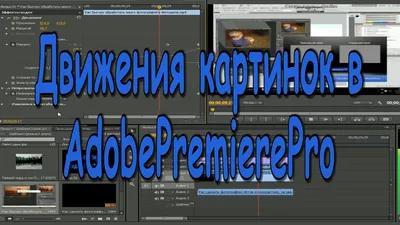 Premiere pro движение картинки фотографии