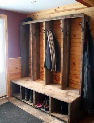 Варианты мебели для прихожей | Rustic entryway bench, Wood entryway bench,  Rustic entryway