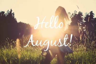 August 2023 - Hello August! Desktop Calendar- Free August Wallpaper