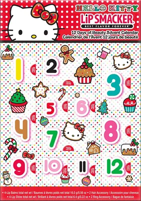 Lip Smacker Holiday 12 pc Advent Calendar Hello Kitty - Walmart.com