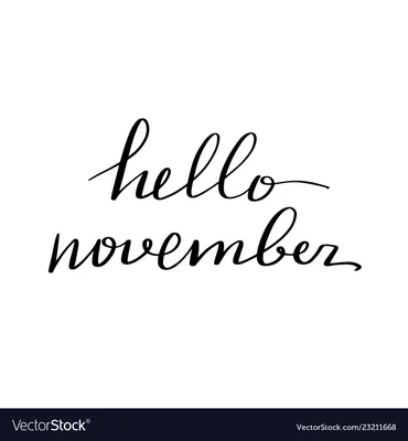 Hello November by robokoboto