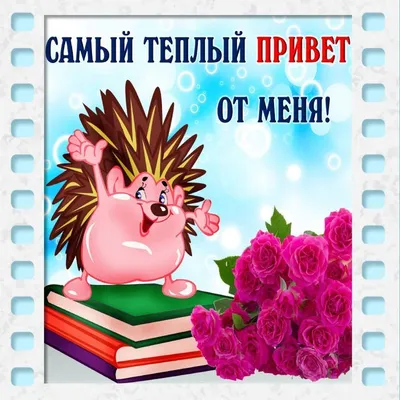 Картинка самый теплый привет от меня! | Открытки, Картинки, Смешные смайлики