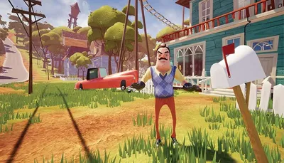 Картинка для торта \"Привет Сосед (Hello Neighbor)\" - PT102023 печать на  сахарной пищевой бумаге