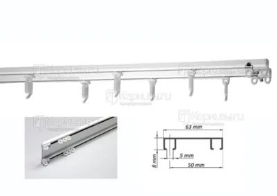 Профильные карнизы для штор купить в Москве, цены на профильные карнизы от  325 ₽ в интернет-магазине DDA