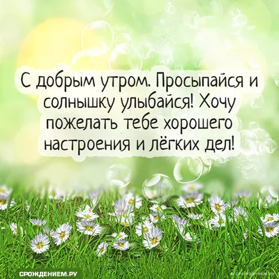 Просыпайся, улыбайся. Жизнь прекрасна - наслаждайся! | Открытки, Надписи,  Доброе утро