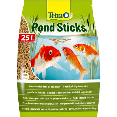 Купить корм для прудовых рыб Tetra Pond Sticks, палочки, 15 л, цены в  Москве на Мегамаркет | Артикул: 100023350271