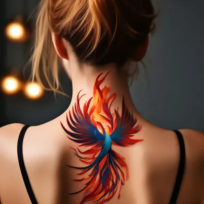 Эскизы Татуировки Феникс ☛ https://tattoo-ideas.ru #тату #татуфеникс  #татудлядевушек #татудлямужчи… | Japanese phoenix tattoo, Small phoenix  tattoos, Phoenix tattoo