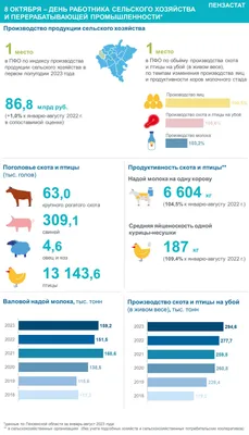 В Пензенской области в I квартале 2023 года объемы производства скота и  птицы на убой выросли на 7,6% - PenzaNews