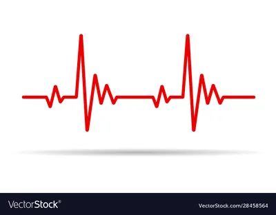 Heart pulse line Royalty Free Vector Image - VectorStock