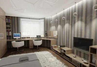 Дизайн гостиной-кабинета: 30 фото-идей совмещения гостиной с рабочей зоной