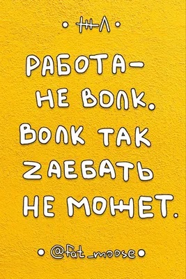 Работа не волк | Смешные мотивационные цитаты, Смешно, Юмор о работе